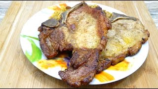 Como hacer Chuletas Fritas al estilo Boricua en Español [upl. by Aiseneg296]