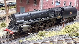 Hornby 9F TTS DCC sound with Megabass speaker on the Bogglers End Model Railway [upl. by Jacklin]