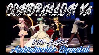 Cendrillon Español Miku Megurine Kaito Len Ver Especial X4 [upl. by Nailluj368]