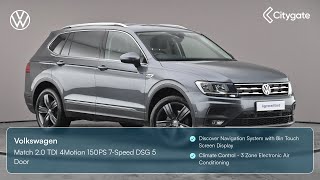 Volkswagen Tiguan Allspace  Match 20 TDI 4Motion 150PS 7Speed DSG 5 Door  Citygate Volkswagen [upl. by Alicsirp687]