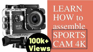 Learn How to Assemble Accessories of your Sports cam 4K [upl. by Pirnot]