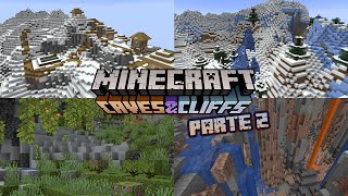 Minecraft 118 Caves amp Cliffs Update – Nueva generación biomas de cuevas y montañas y mucho más [upl. by Tedmund344]