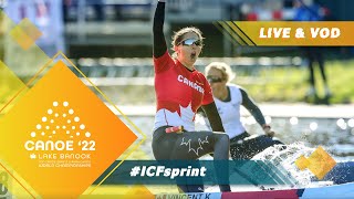 2022 ICF CanoeKayak Sprint amp Paracanoe World Championships Halifax Canada  Day 1 AM Heats  Para [upl. by Nosnaj]