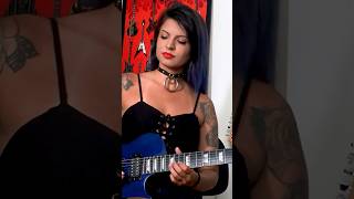 The Trooper Solo guitarsolo guitar metal guitarcover femaleguitarist [upl. by Mollee]