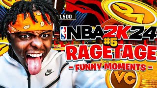 Wavy Mello HILARIOUS RAGETAGE amp FUNNY MOMENTS 5  NBA 2K24 [upl. by Etnaihc]