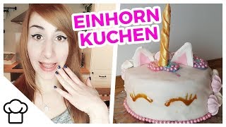 Einhorn Regenbogen Torte DIY  Kupferfuchs Küchenchaos [upl. by Shriver922]