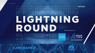 Jim Cramer goes Mad for March with a special Final Four version of Lightning Round [upl. by Nasia]