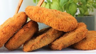 MELANZANE FRITTE RIPIENE al formaggio ricetta melanzane ripiene al formaggio Melanzane panate [upl. by Thibault]