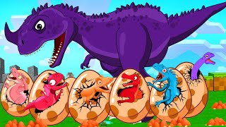 Tyrannosaurus Prima Exposed Really TRex TERROR DE DINOSAURIOS Eggs Color TRes ampMosasaurus Cartoon [upl. by Enoitna]