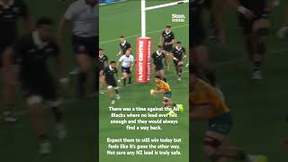 wallabies come back against allblacks newzealandrugby bledisloe [upl. by Aicirtap]