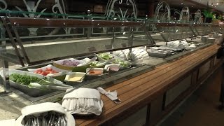 Cunard Queen Elizabeth 2014 HD Part 9 Dinner buffet [upl. by Bettina]