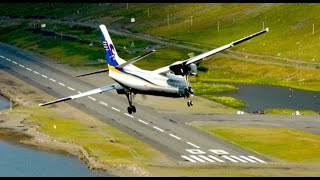 Extreme Airport Approach in Iceland HD [upl. by Arhaz419]