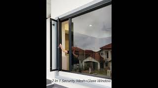 2 In 1 Aluminium Security MeshGlass Window [upl. by Ron208]