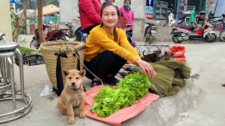 FULL VIDEO Broom making process  Harvest lettuce ginger vegetable garden goes to market sell [upl. by Blinni]