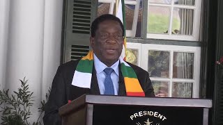 Zimbabwean president on reelection after troubled vote [upl. by Keller]