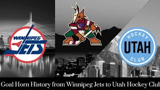 Goal Horn History of the Utah Hockey Club formerly the Arizona Coyotes [upl. by Alic579]