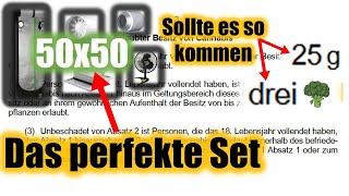 Growbox 50x50  Das 3 Pflanzen Set für Fortgeschrittene 🥦  CanG 25g Version  Legalisierung [upl. by Huebner258]