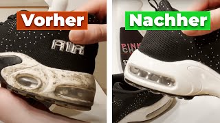 Schuhe richtig waschen ✅  Turnschuhe reinigen putzen amp sauber machen [upl. by Joannes598]