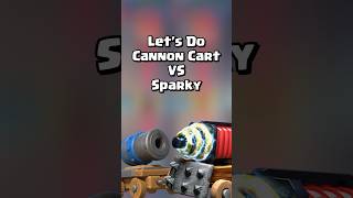 Cannon Cart VS Sparky Who Will Win ⚡️🤔clashroyale shorts [upl. by Yderf]