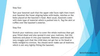 How to put a bassinet together [upl. by Fredkin]