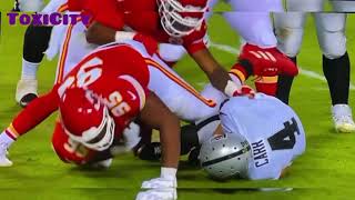 The worst call in NFL History Chris Jones sacks Derek Carr gets roughing the passer penalty [upl. by Stefano]