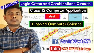 Half Subtractor  Full Subtractor  Logic Gate and Combination Circuits  WBCHSE  Bengali [upl. by Ardnuek]