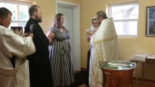 Orthodox Baby Baptism Benjamin [upl. by Yentuoc299]