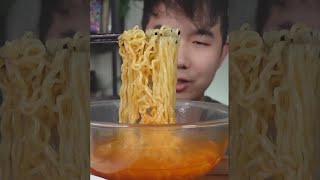 I tried the ARE YOU SCARED spicy fire noodles [upl. by Ojok]