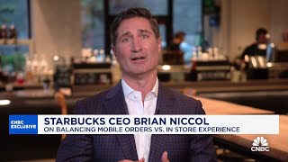 Starbucks CEO Brian Niccol We have a strong economic model despite challenges [upl. by Nylidnam]