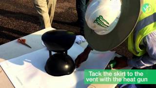 How to weld a V2T Roof System vent to PVC or Elvaloy membrane [upl. by Ardnuasac]