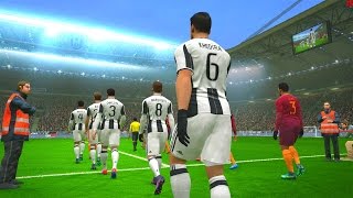 Juventus vs Roma  PES 2017 Gameplay [upl. by Yvor]