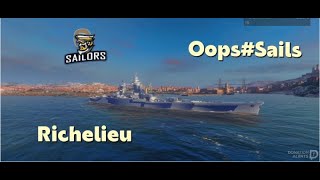 wows blitz Richelieu  За штурвалом OopsSAILS [upl. by Eriha373]