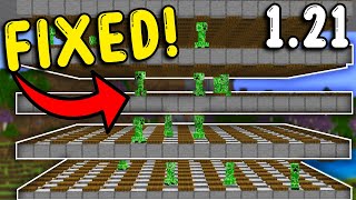 I FIXED the CREEPER FARM In Minecraft Bedrock 121 [upl. by Alek]