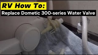 RV How To Replace a Dometic Toilet Water Valve [upl. by Euqor688]