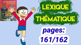 Lexique thématique français pratique 6ème année primaire pages161162 [upl. by Ahsietal]