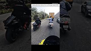 Helping Brother save Her money shortsmotorcyclevehiclemotovlog [upl. by Coveney]