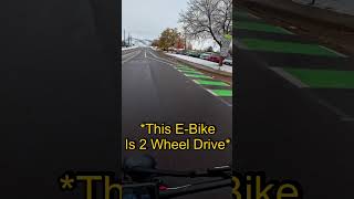 50 MPH EBIKE IN THE SNOW electricbike ebike roadrunnerpro shorts funny snow eletricbike [upl. by Tiat]