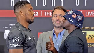 REMATCH FACEOFF  Anthony Joshua vs Dillian Whyte 2 • FIGHTERS STAREDOWN • DAZN Boxing [upl. by Zeus]