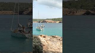 Cala Bassa Ibiza island Spain shorts videoshorts lenalunaeng [upl. by Nnalyrehc]