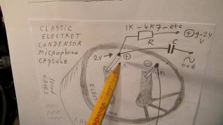 How to connect an electretcondensor microphone capsule to an audio preamplifier [upl. by Nnave]