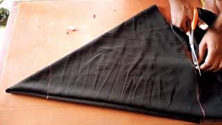 Easy steps on how to makecut a circle skirt  DIY [upl. by Aileahcim]