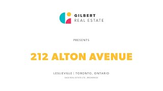 212 Alton Ave  Leslieville  Toronto [upl. by Mateusz845]