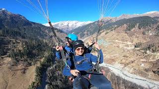 paragliding in solang valley Manali  first time paragliding  Manali tour [upl. by Eedolem]