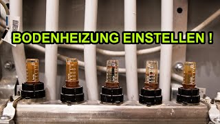 FUßBODENHEIZUNG EINSTELLEN UND DURCHFLUSS REGULIEREN  TUTORIAL  FACTOREM [upl. by Etz]