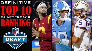 Top 10 Quarterbacks in the 2024 NFL Draft I Scouting Reports amp Highlight Reels [upl. by Adnohs]