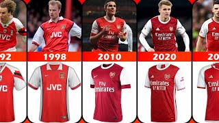 Evolution ARSENAL Jersey Home 19602024 [upl. by Sande942]