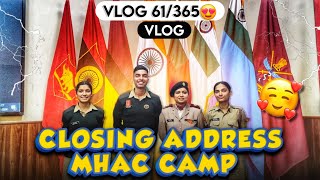 DAY6🥳 CLOSING Address🥲 by quotMAJOR MAMquot ll DELHI DIRECTORATE 😍ll ncc camp [upl. by Arbrab]