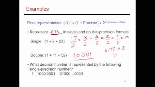 Video 28 Floating Point Examples CSECE 3810 Computer Organization [upl. by Llenel]