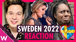 Cornelia Jakobs quotHold Me Closerquot Reaction  Sweden Eurovision 2022 [upl. by Collyer]