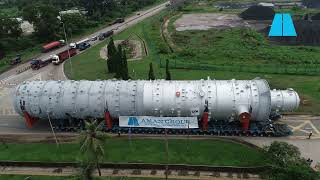 950MT Main Fractionator from Gebeng to Kuantan Port Malaysia [upl. by Ahsila]